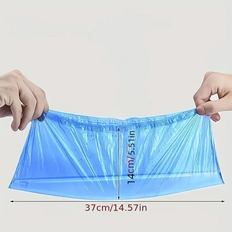 200Pieces Disposable PE Shoe Covers Waterproof Non Slip Plastic Foot Covers Indoor Dustproof Protective Boot Covers
