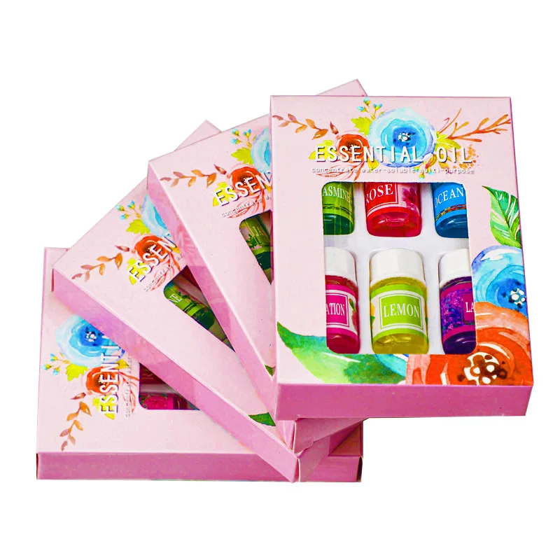 3ml * 6pcs/set Aromatherapy Essential Oil Set Perfumy Hotelowe Gift Set Air Diffuser Mini Aromatherapy Essential Oil Set Gift