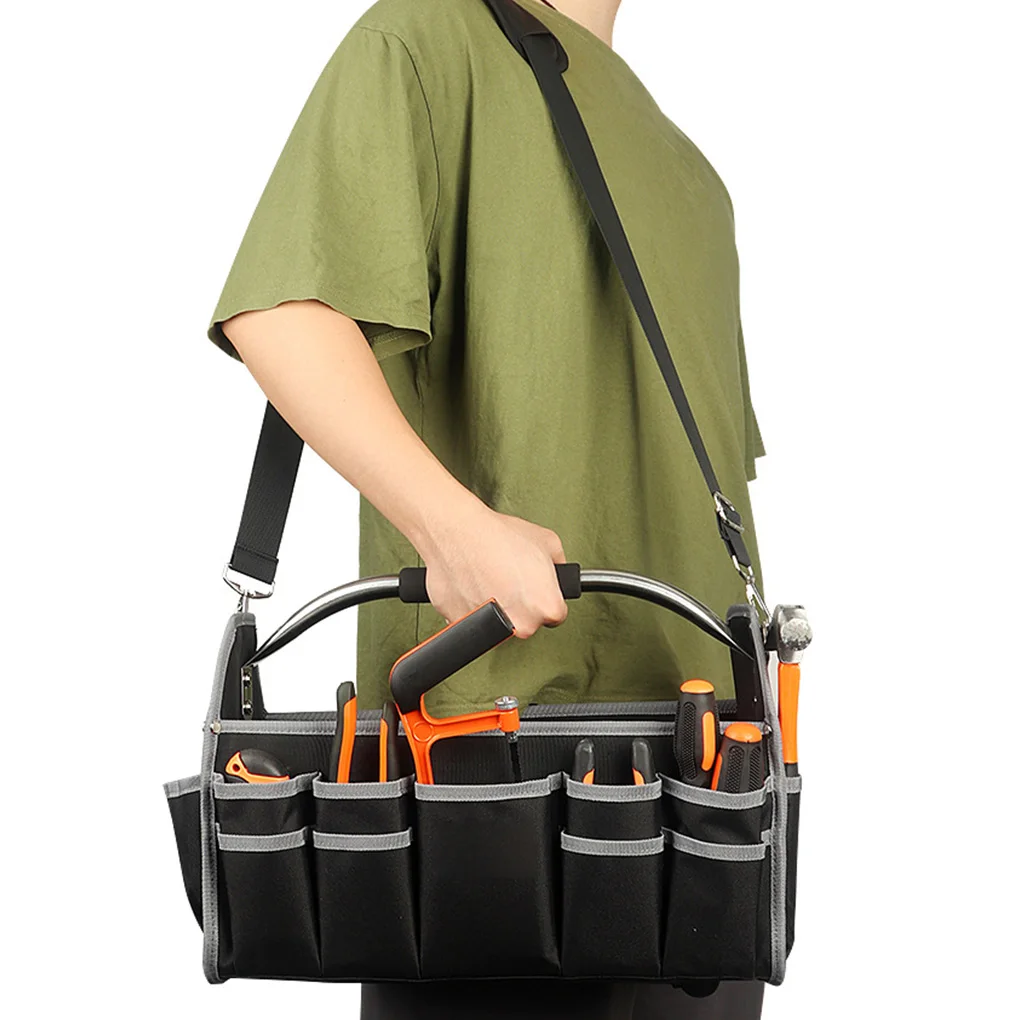 Tool Bag Organizer Electrician Maintenance Hardware Tools Storage Pouch Multi-Pocket Multi-Function Anti-Fall Handbags