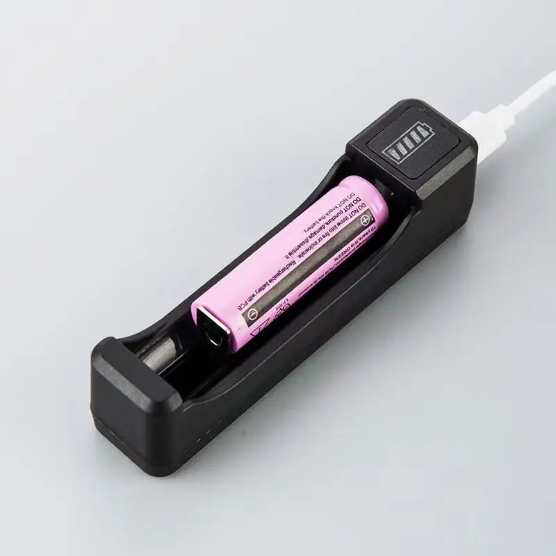 Multi Slot Smart Battery Charger LED Rotating Atmosphere Light Colorful Display Outdoor Camping Lithium Cell Charging Tool