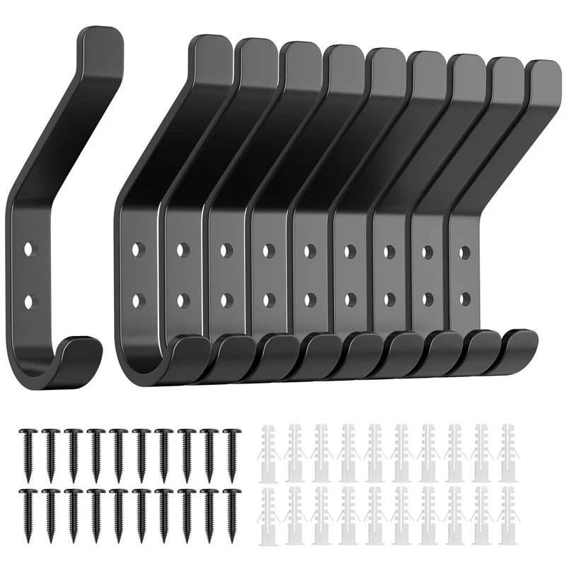 Strong Bearing Capacity Wall Coat and Hat Clothes Towel Hook High Hardness Rust-resistant Wall Storage Hook Anticorrosion Cold