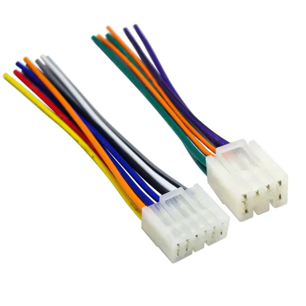 Kit de instalación de cables de arnés de cableado de CD estéreo de Radio de coche, 2 piezas, para Toyota, excelente Material, duradero de usar