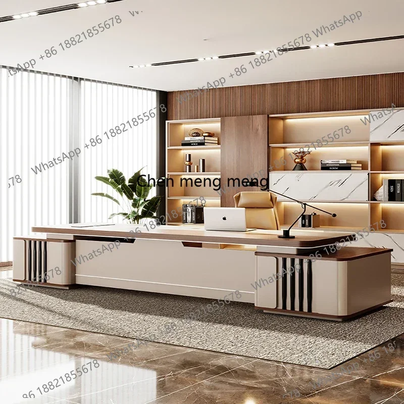 New arrive Boss table simple modern light luxury senior sense manager president office desk and chair combination office furnitu