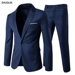 Abiti da uomo per matrimonio affari 2 pezzi blazer eleganti 3 set abiti formali completi da matrimonio pantaloni giacche costume di lusso