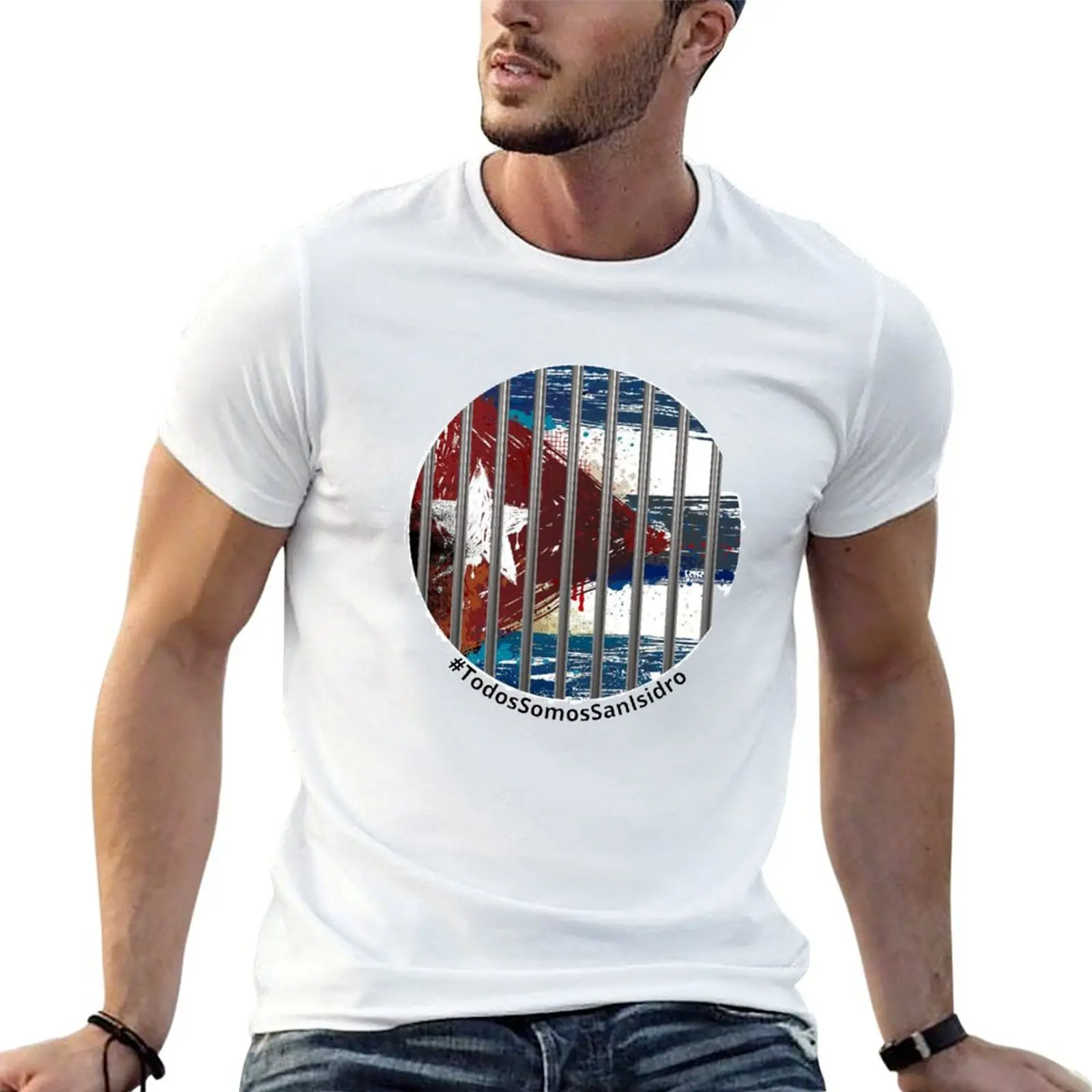 Camiseta Movimiento San Isidro para hombre, camiseta gráfica para hombre, camisetas de anime de verano para hombre