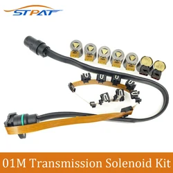 STPAT 01M 01M095 097927365D Transmission Solenoid Kit With Wiring Harness Compatible With VW Volkswagen 096 1995-On 99105