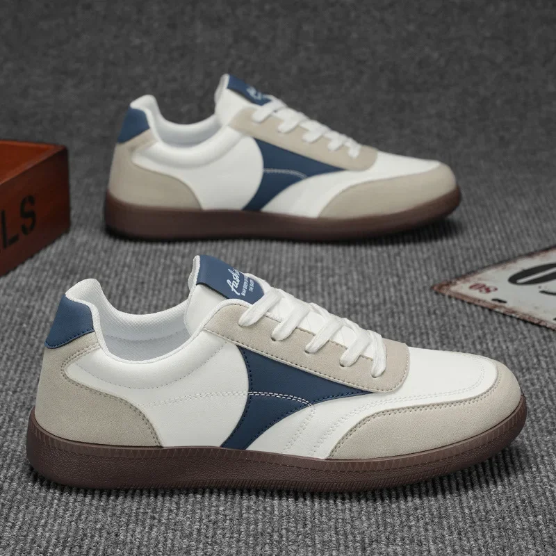 Retro Casual Shoes for Men Low Top Sports Tennis Shoes Outdoor Lace-Up Footwear Designer Sneakers German Training Baseball Shoes