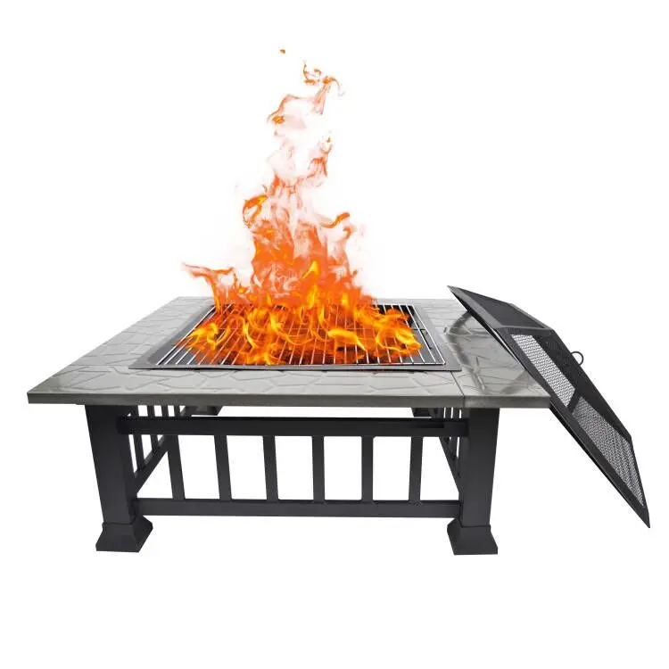 

Picnic BBQ Barbecue Fire Burning Table Outdoor Stove Stainless Steel Picnic Barbecue Stove Stove Cooking Tea