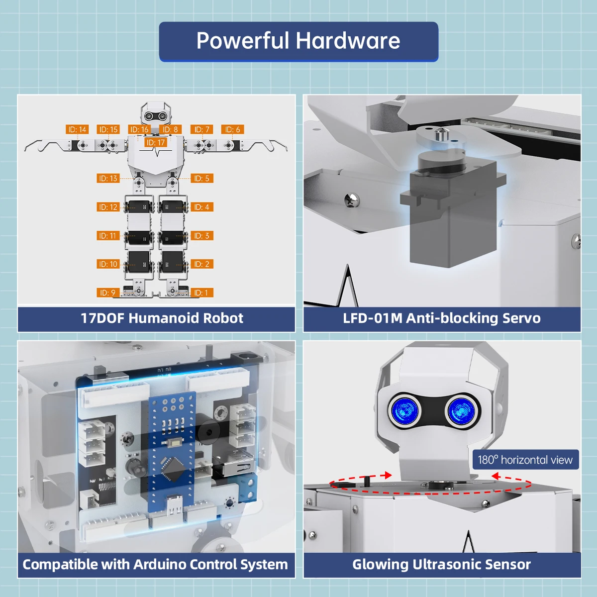 Hiwonder Tonybot Programming Bionic Humanoid Robot With Development Sensor Educational Advanced Robotic Kits For School