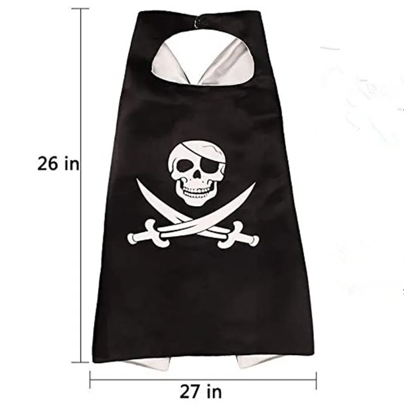 Piratenmaske Halloween Kleinkind Rollenspiel Kostüme Umhang mit Maske für Cosplay Kinder Geburtstagsgeschenk