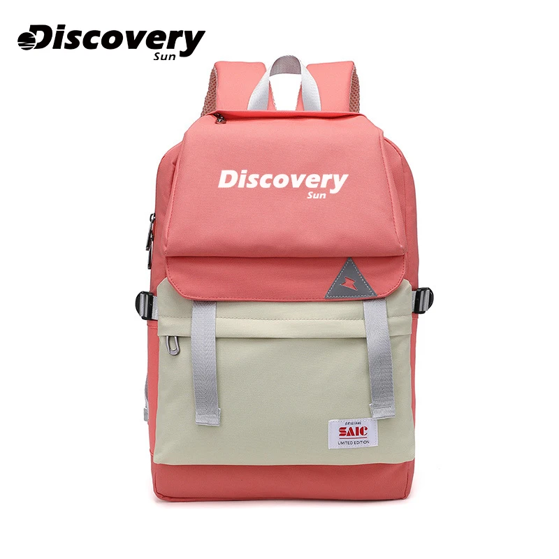 DISCOVERY-SUN Unisex Backpack Casual Solid Color Hiking Backpack Outdoor Sports School Bag Large Capacity Travel Laptop Backpack