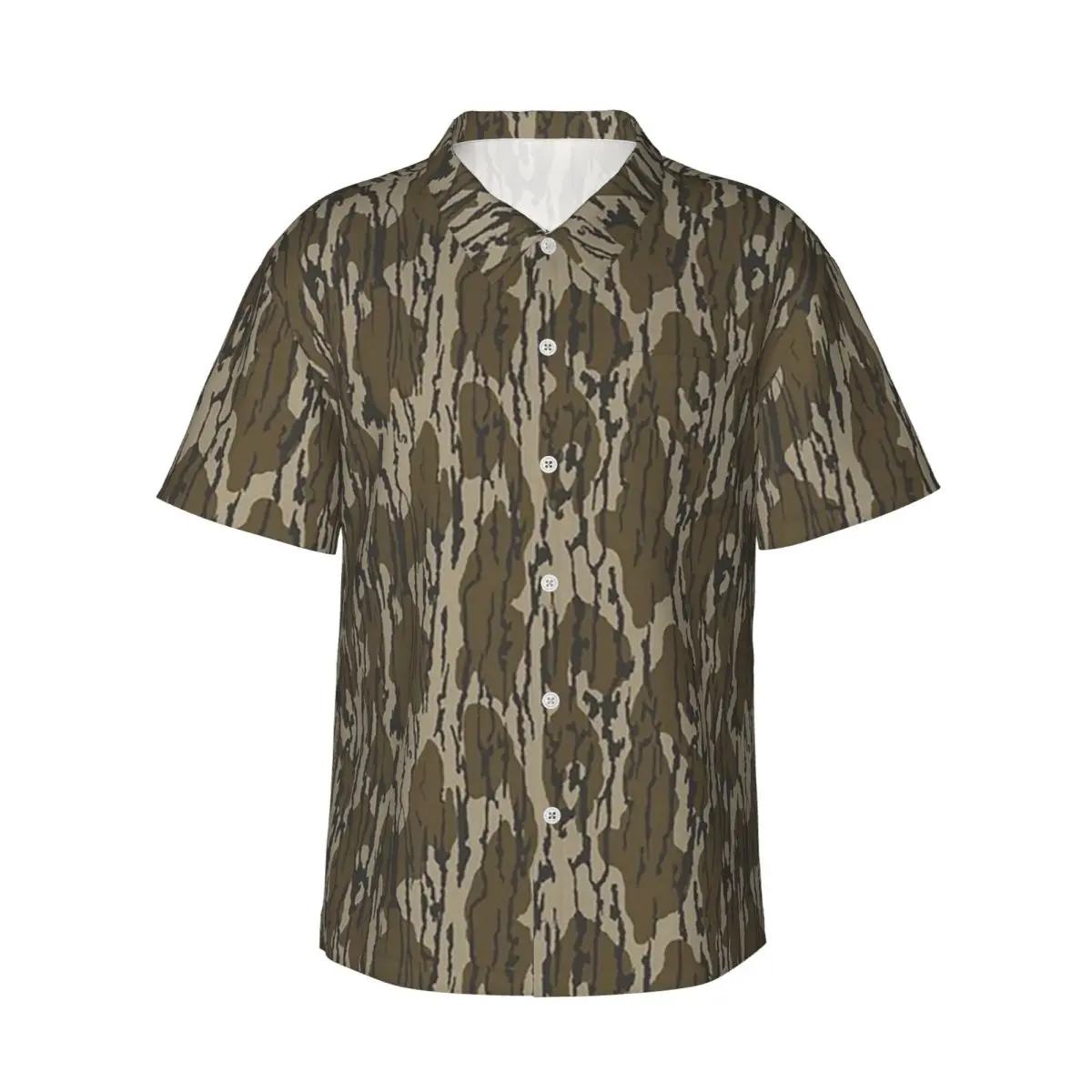 

Everything Bottom Lands Cam Men's Shirts Hawaiian Short Sleeve Shirt Funny Lapel Tops for Summer Beach