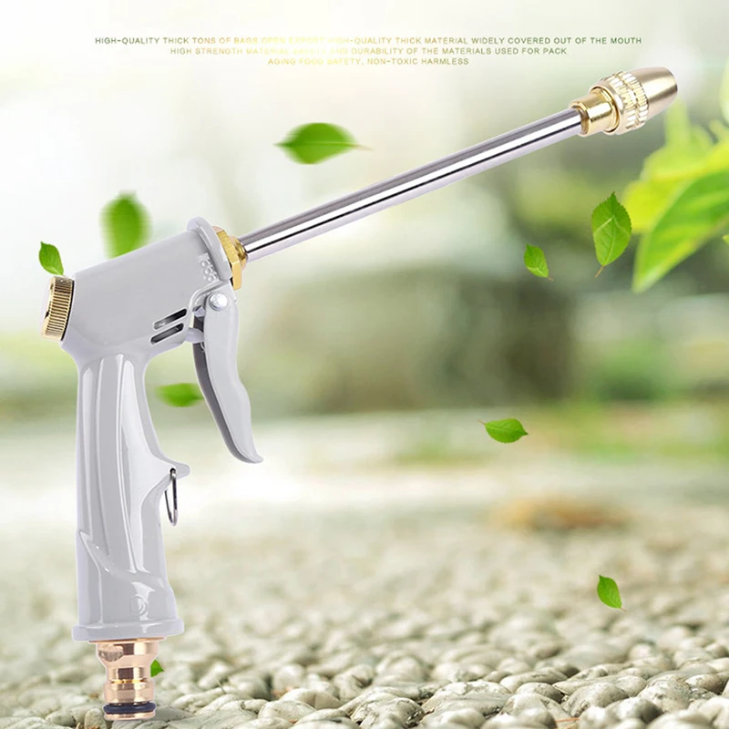 High Pressure Water Spray Gun Metal Brass Nozzle Garden Hose Pipe Lawn Car Wash Sprayer Sprinkler Car Wash Tool Water Guns