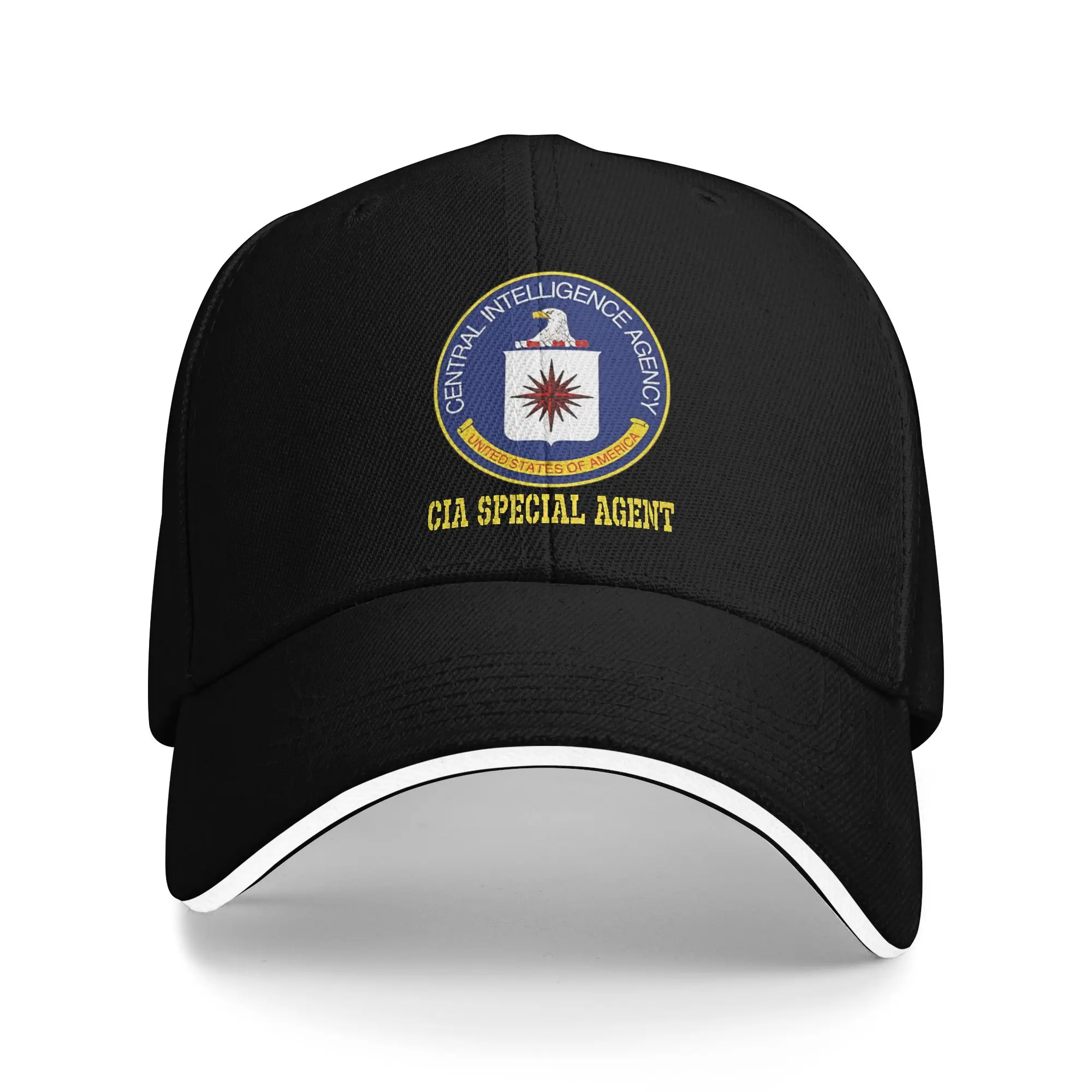 Summer Casual Baseball Cap Central Intelligence Agency CIA  Kpop Rock Trucker Hat For Female Male Sun  Vintage Baseball Caps