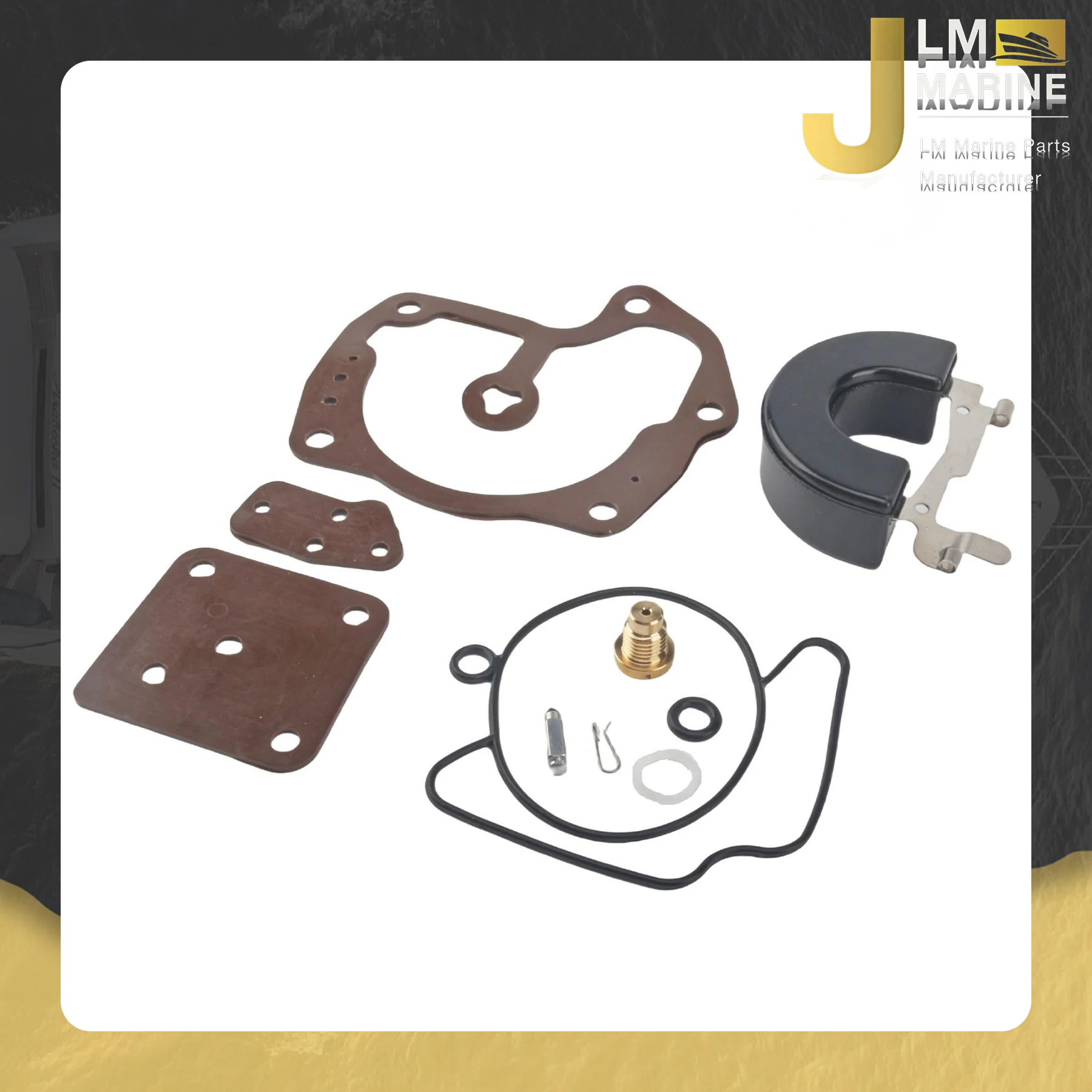 

JLM 437327 439079 777723 for Evinrude Johnson 130 HP 200 225 250 HP 2000 2001 V6 Loop Marine Outboard Carburetor Repair Kit