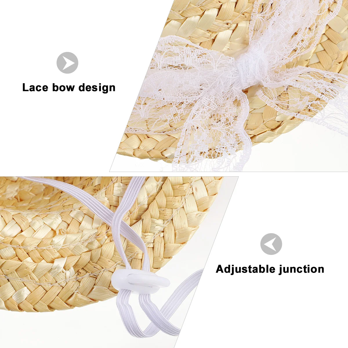 

Adorable Pet Straw Hat Design for Cat Daily Wear Photo Props Comfortable Bowknot Pet Hats Dog Accessories