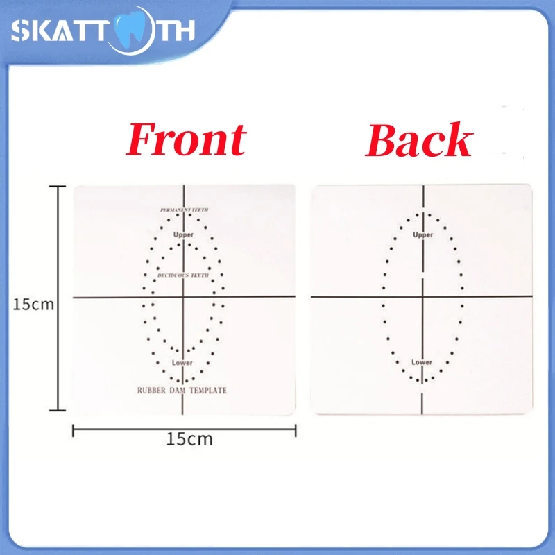 

1Pc Plastic Dental Rubber Dam Punch Sheets Hole Positioning Board Barrier Template Rubber Dam Endodontic Punches Plate Dentisty