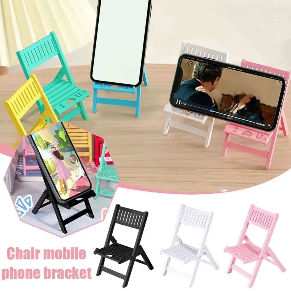 Neue Tragbare Telefon Ständer Halter Faltbare Multi Winkel Stuhl Telefon Ständer Einstellbar Universal Faul Desktop Telefon Stehen