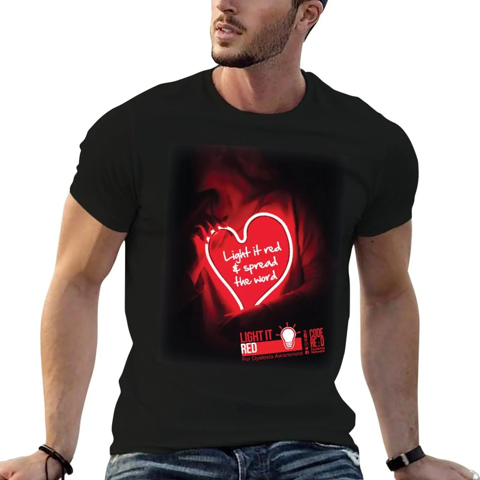 

Light it red & spread the word T-Shirt man t shirts graphic essential t shirt T-Shirt