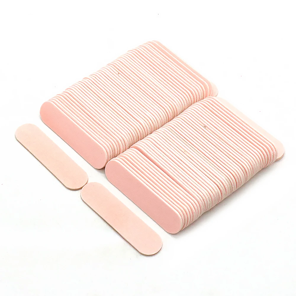 

500 шт. профессиональных пилочек для маникюра, двусторонние, зернистость 180/240, маленькие деревянные пилочки для педикюра, инструменты для ухода за ногтями в салоне