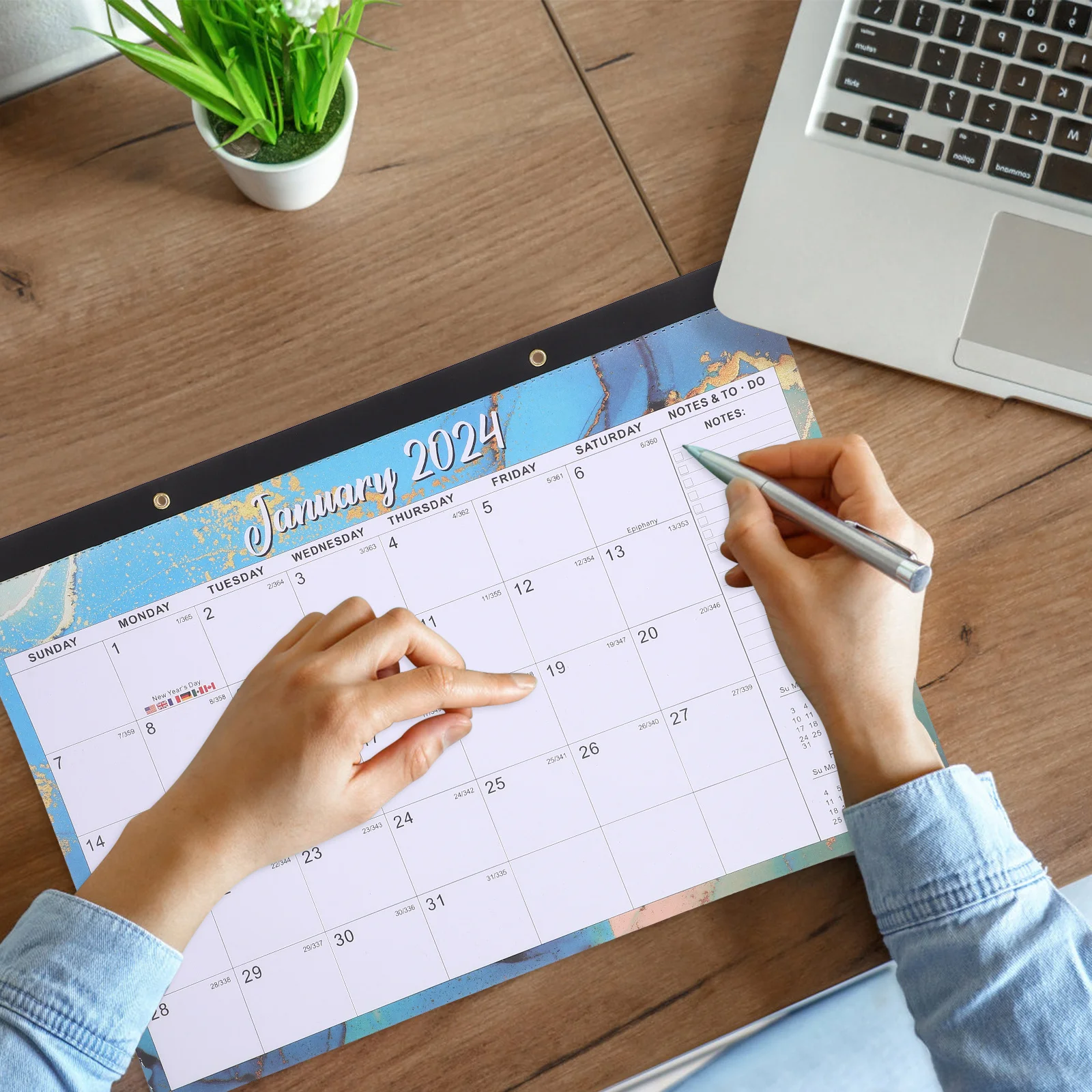 

Wall Sturdy Hanging English Monthly Calendar For Office Home Classroom Thick Paper English Noting Calendar 2024