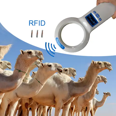 long read distance 134.2Khz Animal ID Reader Microchip FDX-B RFID handheld scanner for fish, camel,pet,cat,dog,horse ISO11784/85