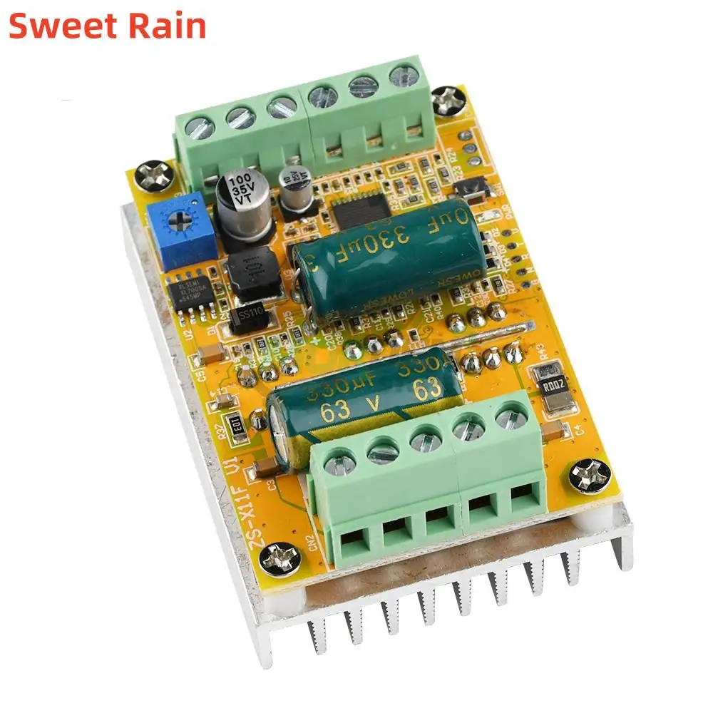 DC6.5-50V 380W BLDC Three Phase DC Brushless Motor Controller PWM Without Hall Sensor Hall Motor Control Driver Board Dropship