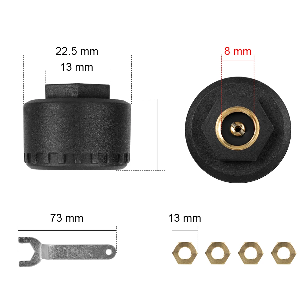 TPMS Tire Pressure Monitoring System Android/IOS Mobile Phone APP Display External Bluetooth 5.0 Car Tire Pressure Sensors