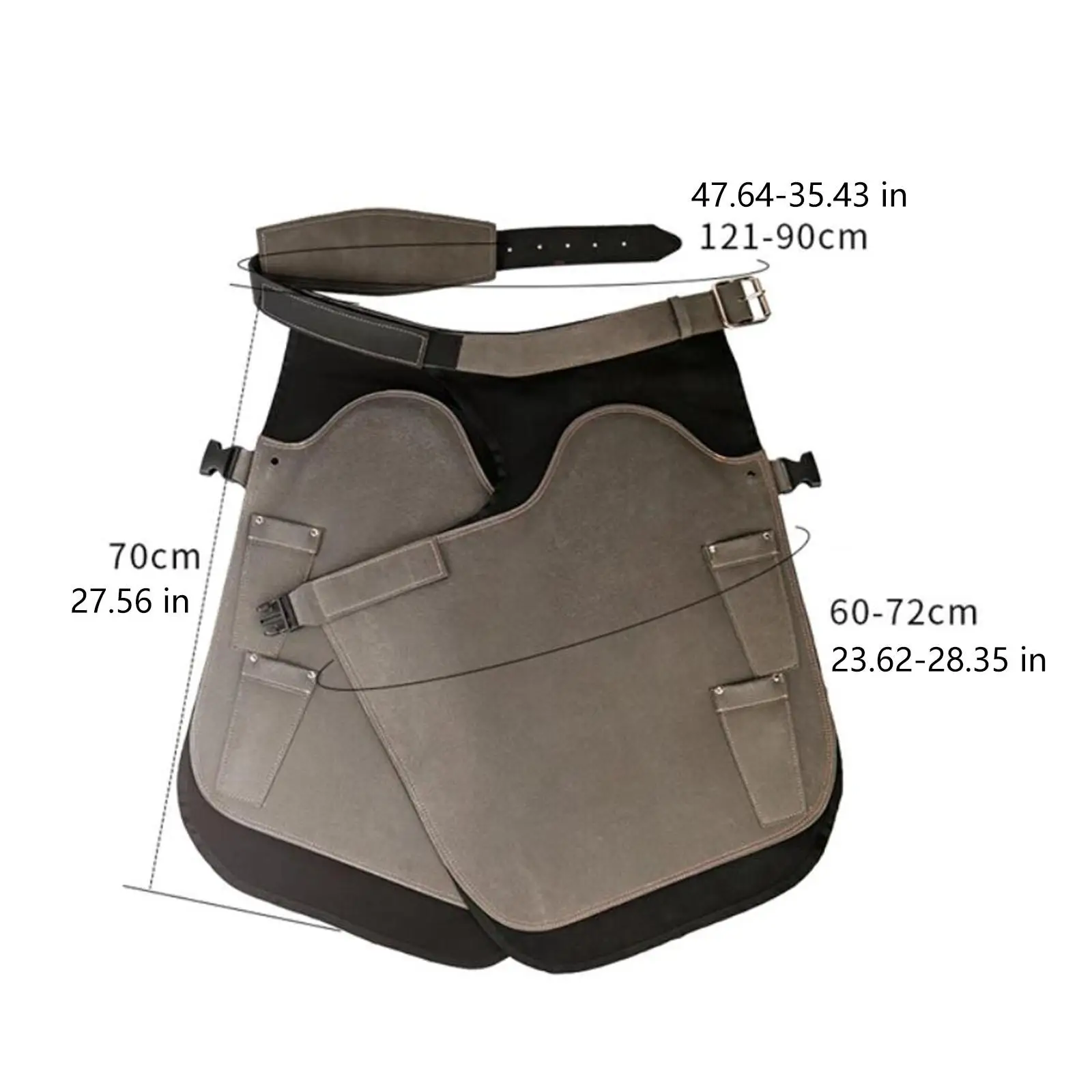 Versatile Farrier Chaps Microfiber Hoof Trimming Apron Double Pocket Equestrian Tools for Equipment for the Horse Stable