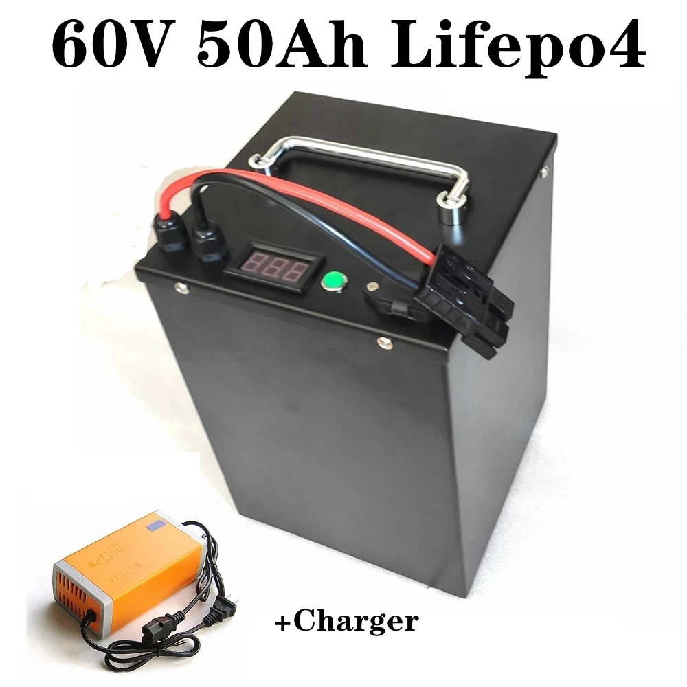 

60V 50Ah 60Ah lifepo4 lithium battery bluetooth for mini motorized 3wheel adult Electric tricycle covered mobility scooter