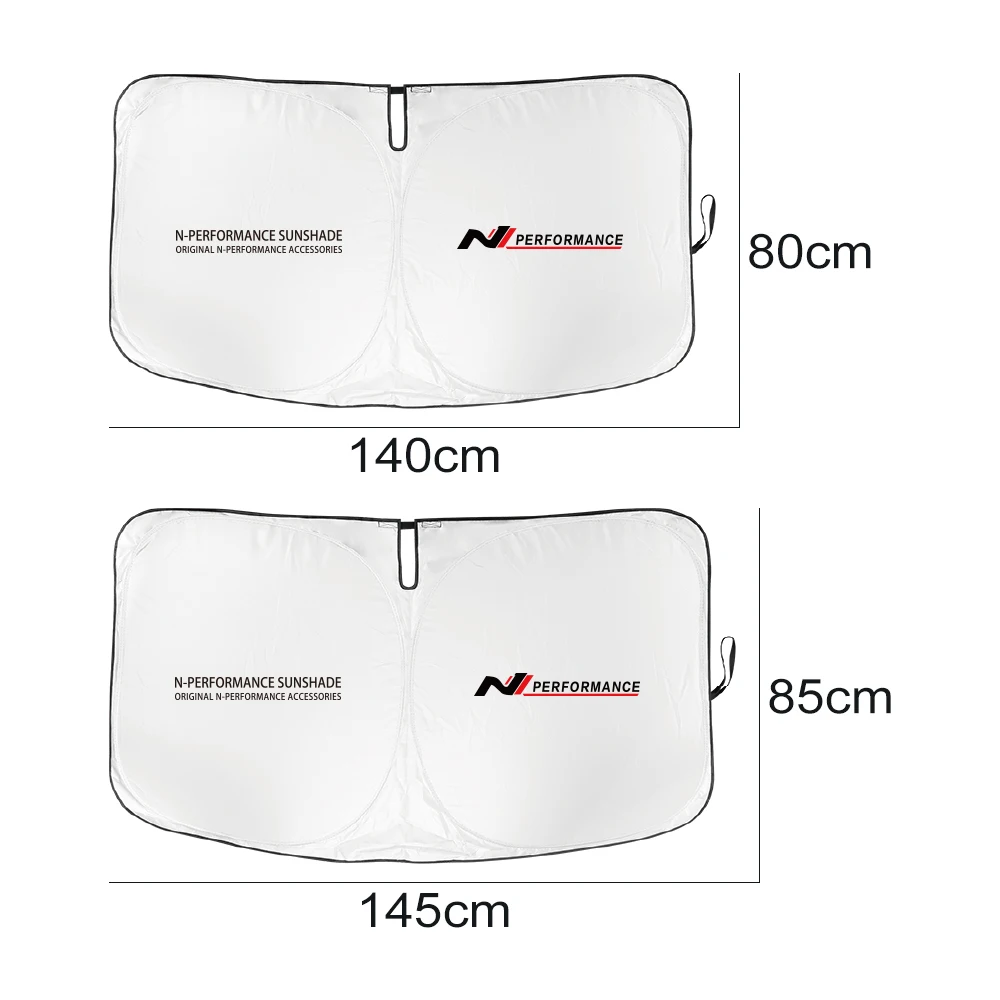 For Hyundai i20n i30n i10n NLine Tucson Kona Sonata Veloster Elantra Car Front Windshield Cover Ultraviolet-proof Sunshade