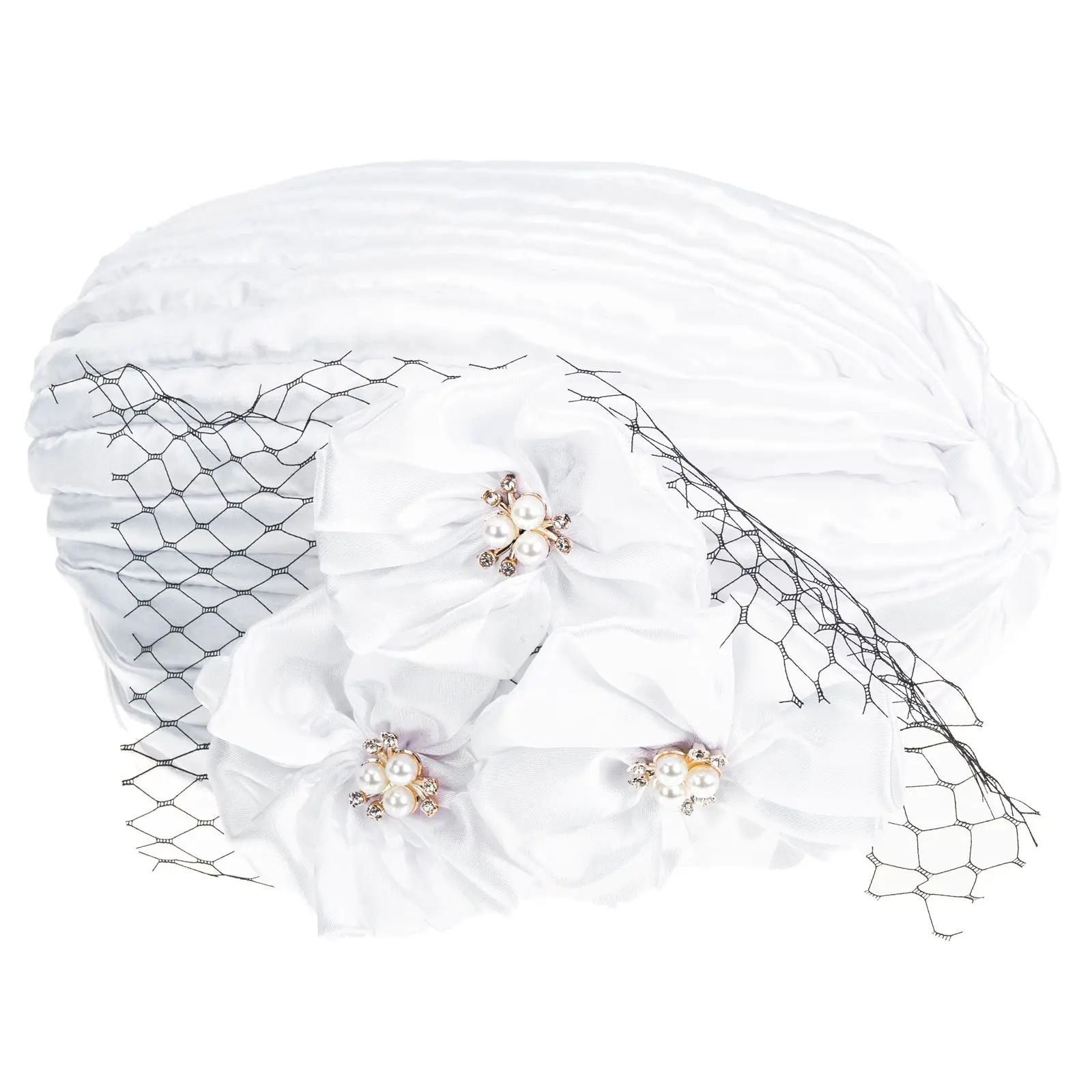 

Satin Hat Women Accessories Sleep Turbans Flower Ethnic Scarf Size Fits Most Hair Decoration Practical Supply