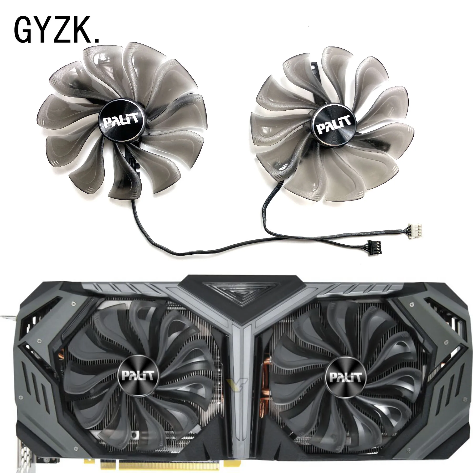Imagem -01 - Substituição da Placa Gráfica Gamerock Ventilador para Palit Geforce Rtx2060s 2070 2070s 2080 2080ti 2080s Novo Ga8s2u substituicao da placa grafica gamerock ventilador para palit geforce rtx2060s 2070 2070s 2080 2080ti 2080s novo ga8s2u 01