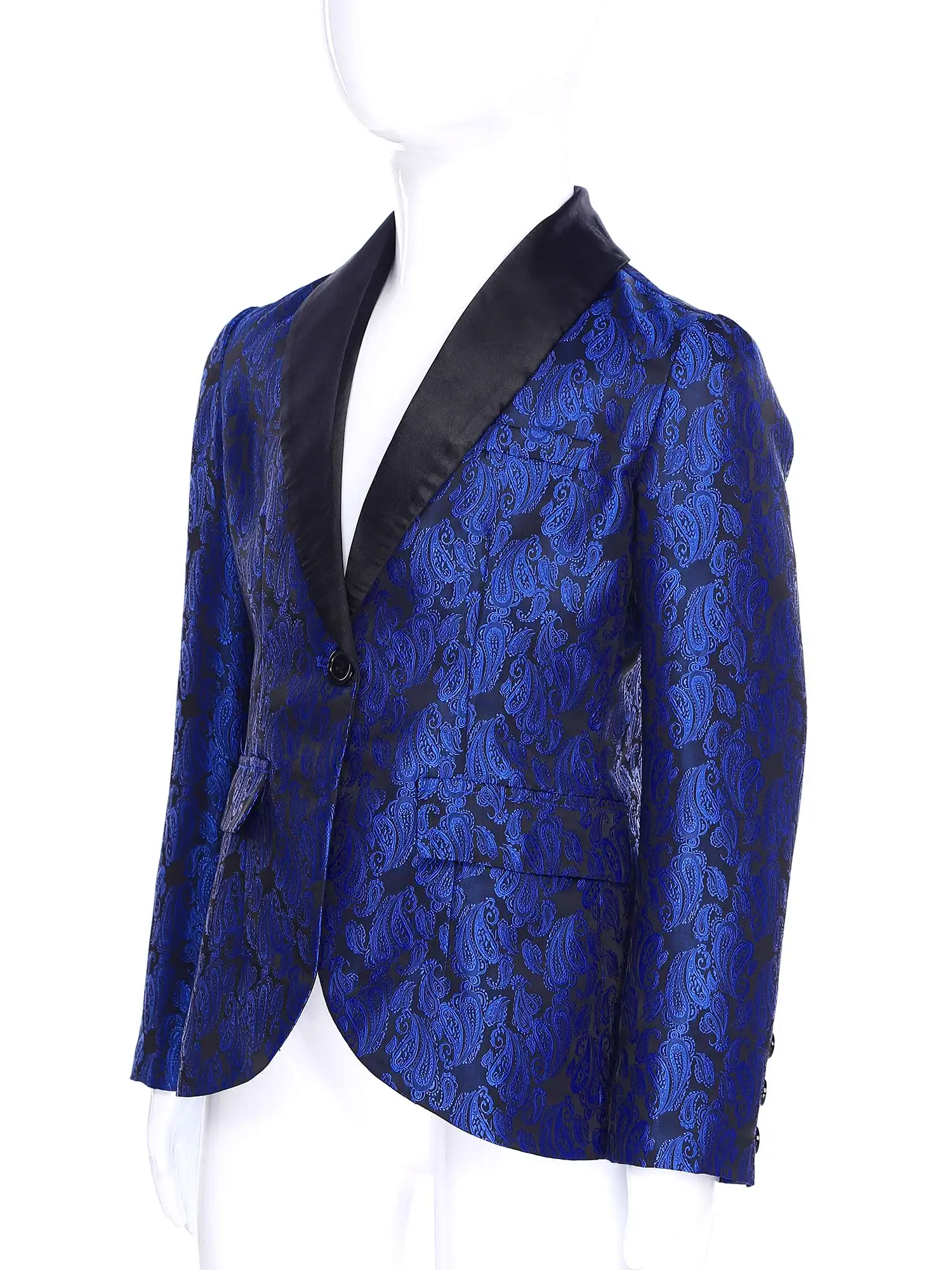 Ragazzi Jacquard Blazer Cappotto da smoking Abiti con risvolto Jakcet Uniformi scolastiche Abito formale Blazer Signori Bambino Festa di nozze Outfit