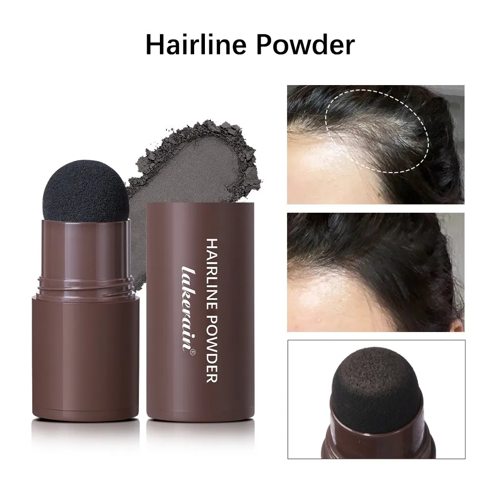 New Waterproof Hairline Powder Anti-Sweat Long Lasting Root Cover Powder Volumizing Buildable Hair Filler Powder Makeup Tool