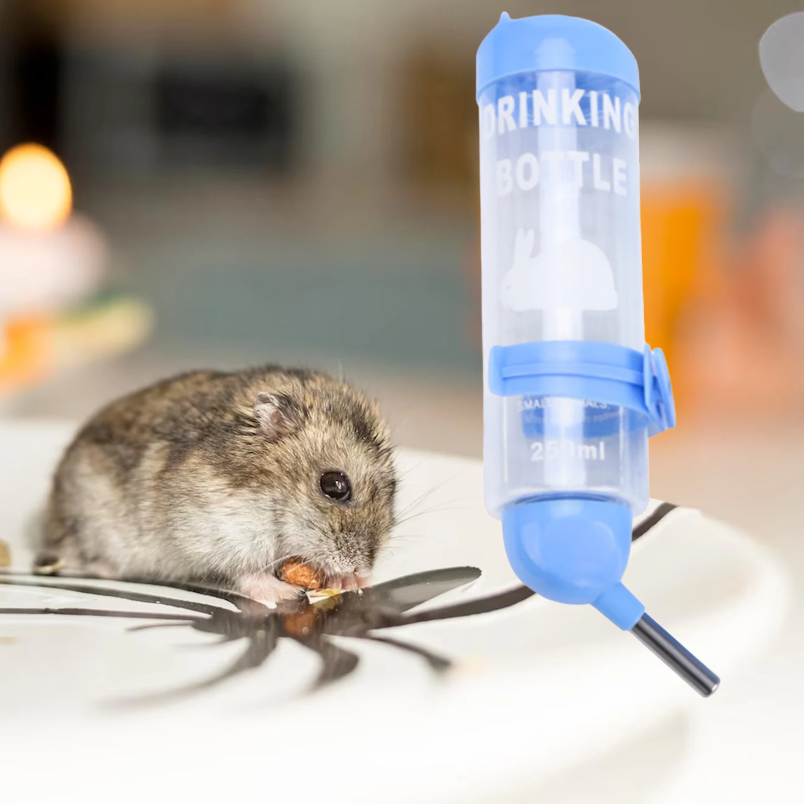 Hamster Dispenser Bottle Hamster Water Drinking Bottle Pet Automatic Water Feeder for Critter Mice Ferrets Rabbit Squirrel