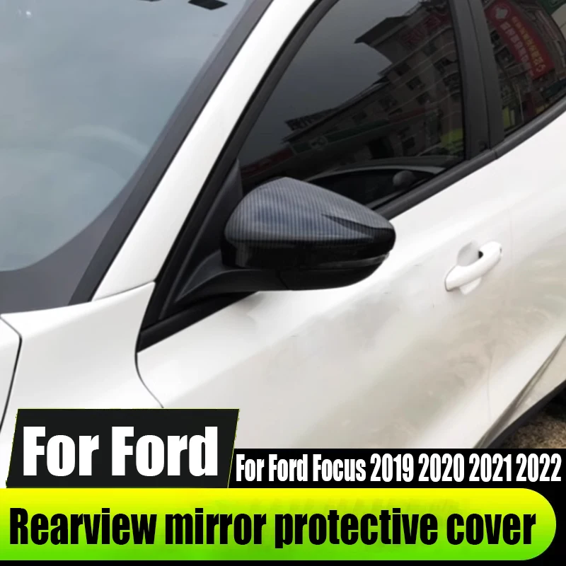 For Ford Focus 2019 2020 2021 2022 rearview mirror protective cover car exterior decoration products ABS material