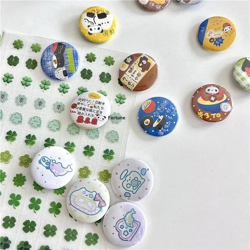 14Pcs Cute Kawaii Cartoon Badge Pins Assorted Adorable Patterns Bright Prints For Backpack DIY Gifts For Teens