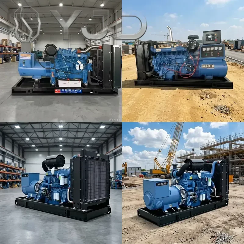 YJD Generator Ricardo Open Type diesel Generator 250KW Silent Generator Set 40Kva-50Kva 40Kw-50Kva 60Hz for Sale