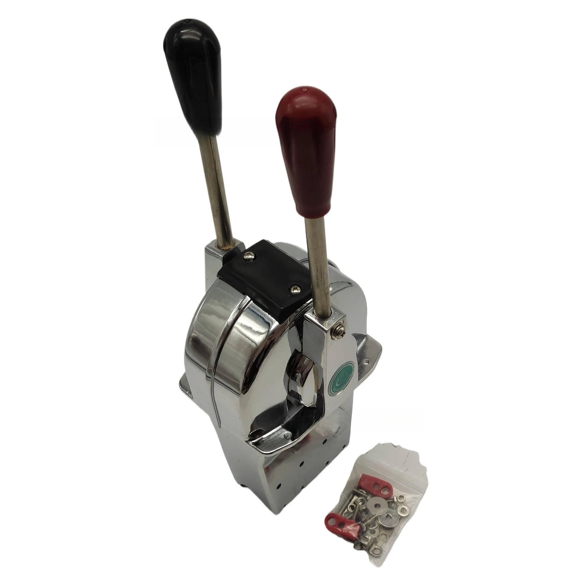Desktop Marine Throttle Controller, Dual-handle Aluminum Alloy Operator, Throttle Gear Line Operation Box, Marine Throttle Head