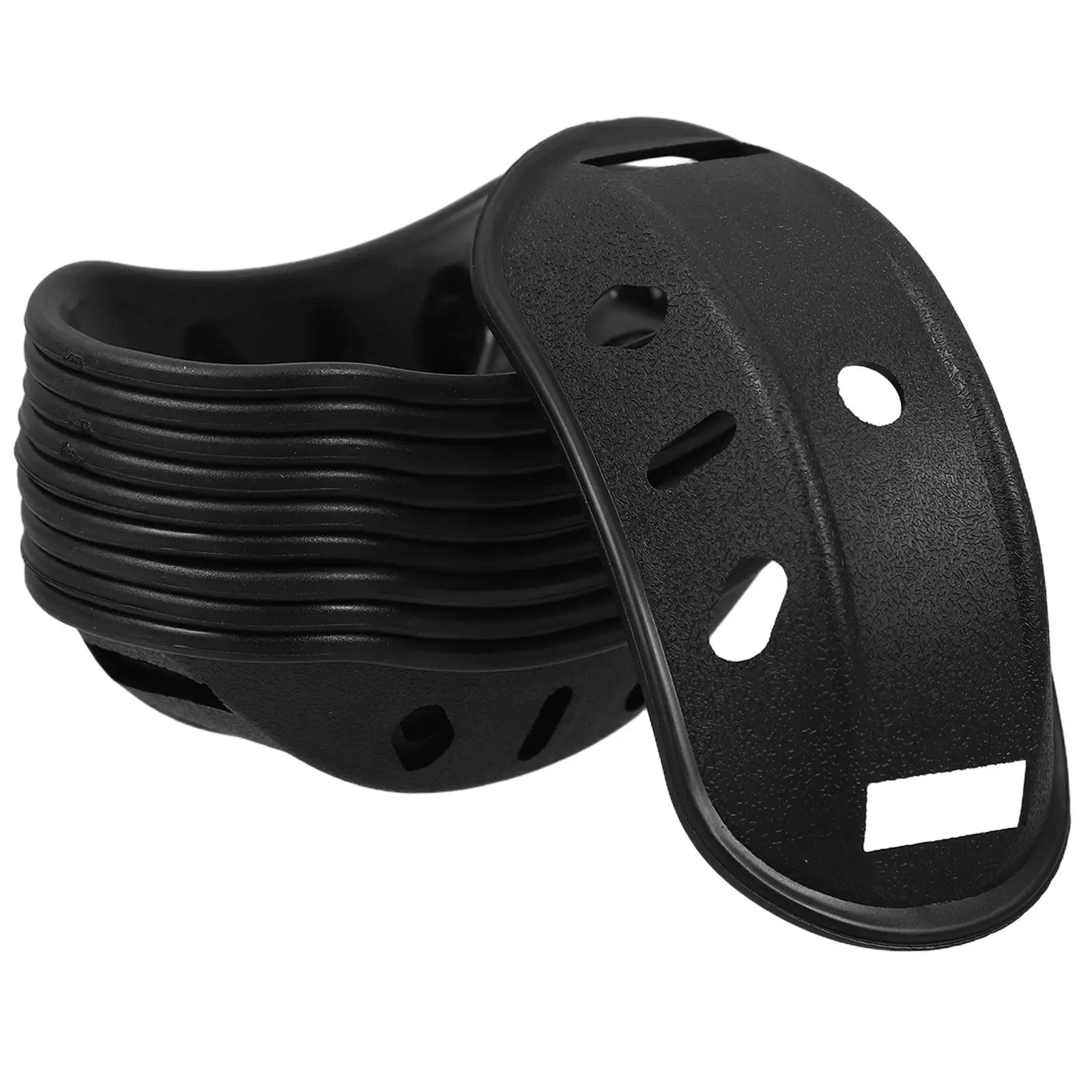 

10Pcs Chin Protectors Soft Black Chin Pads for Motorcycle Hardhat Construction Safety Accessories