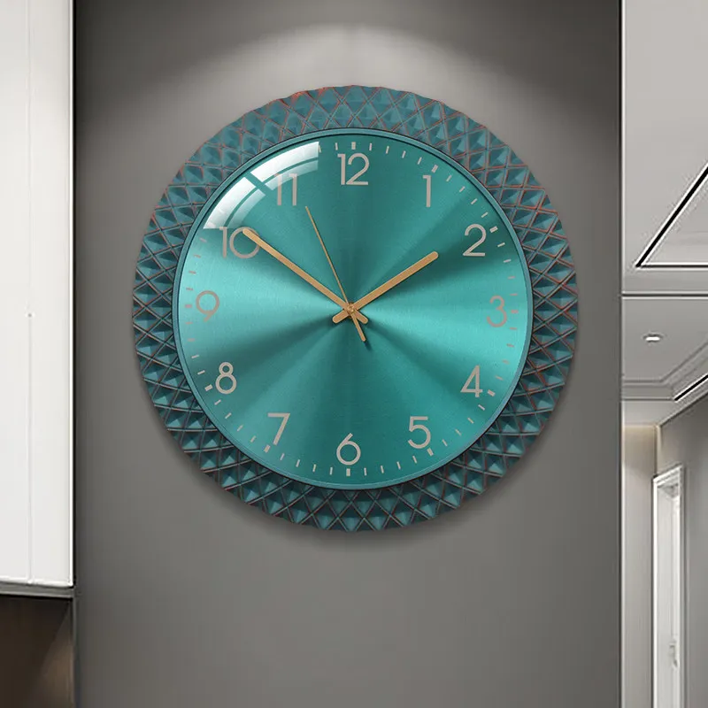 White Round Designer Wall Clock Unique Premium Bedroom Luxury Digital Clock Modern Nordic Relojes De Pared Home Decor Items