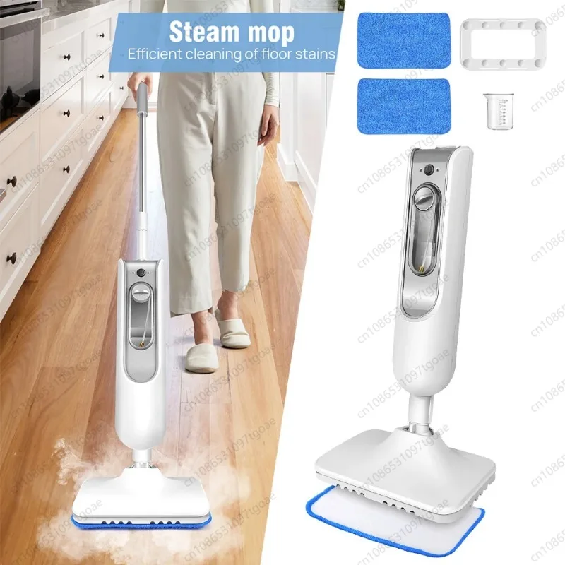 1500W Electric Steam Mop 400ml Water Tank Fast Heating High Steam for Floors Windows Carpets
