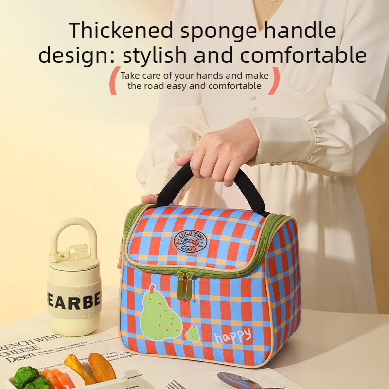 Lunch Bag Thickened Cooler Bag Office Tote Bag Student Pouch Aluminum Meal Long Lasting Fashion Casual Daily