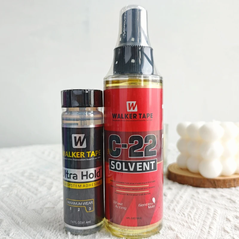 

C-22 SLOLVENT 118ml(4.0Fl.oz) and 41ml walker glue c22 lace glue remover Melting Spray Remover C22Lace Tape Wig Hair Extension