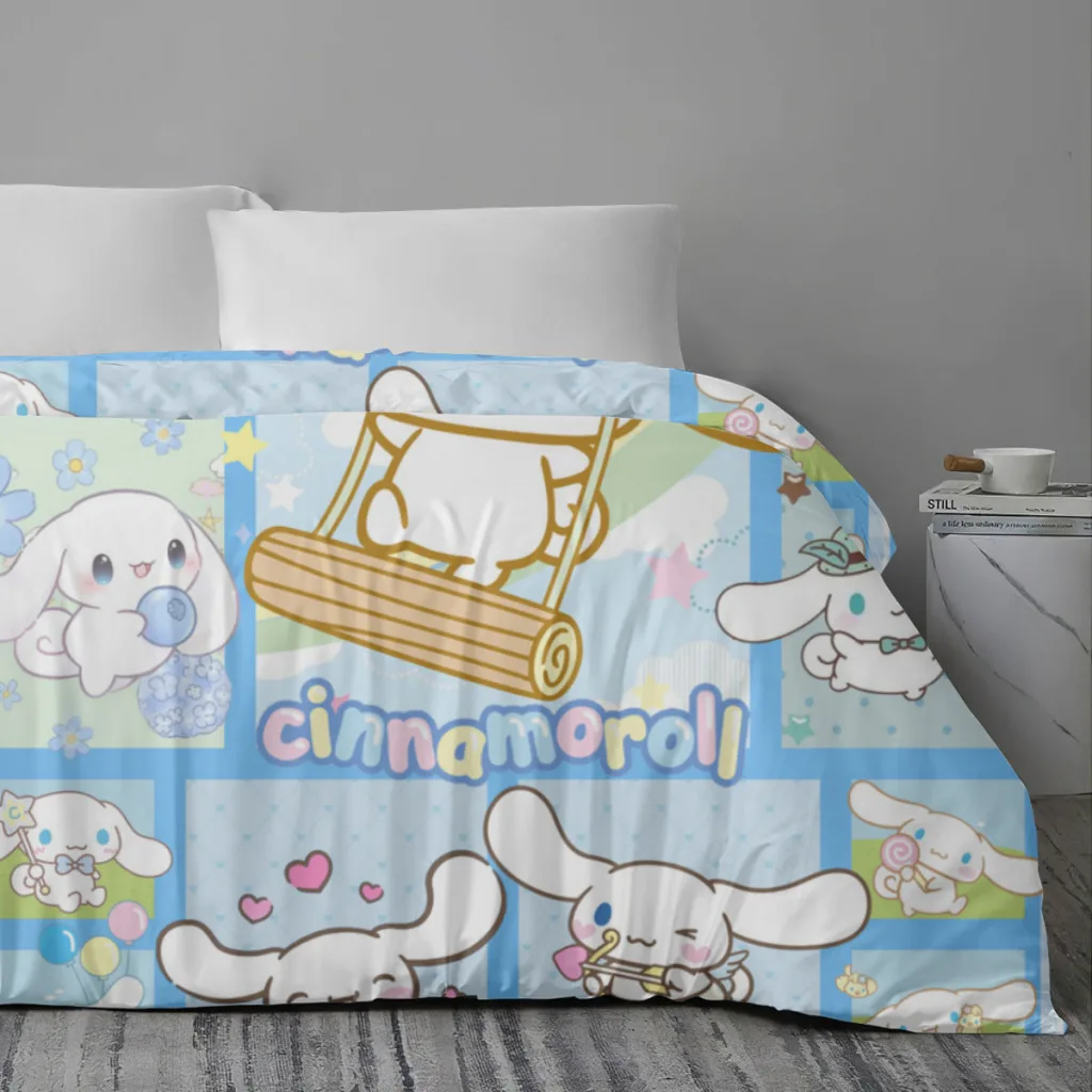 Cinnamoroll Bed Sheets Set  Comforter Quilt Cover Duvets Double Bedding