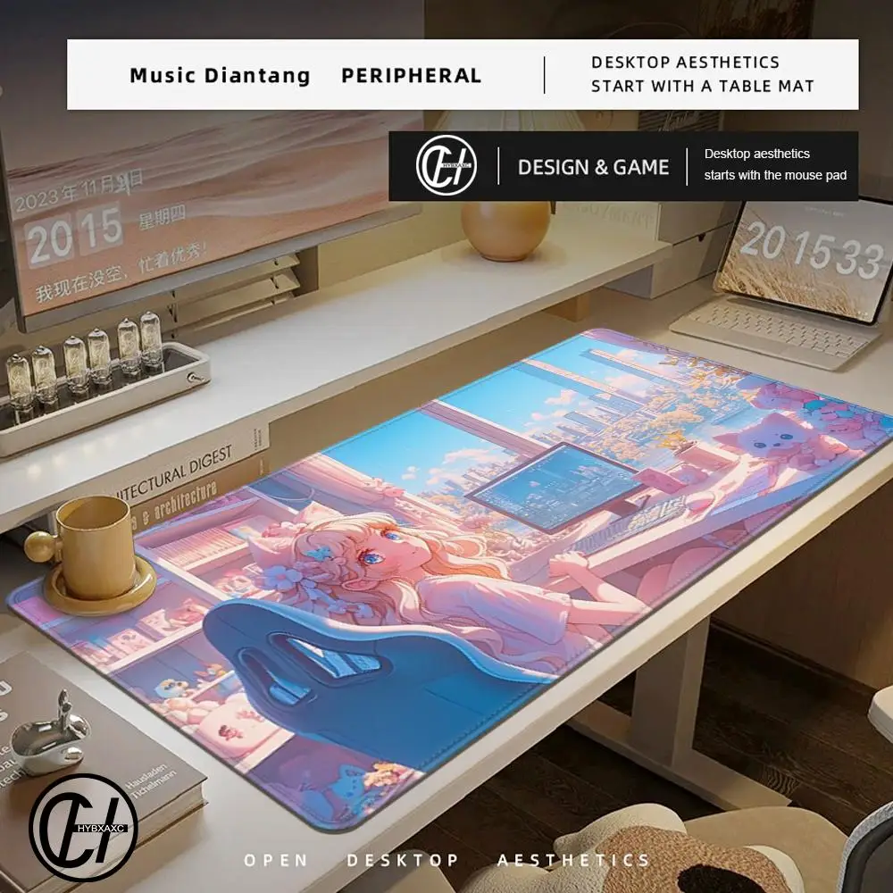 

Hololive USADA PEKORA Mouse Pad Cute HD Desk Pad Extended Gaming Keyboard Mats Large 90x40cm XXL Gamer Mousepad