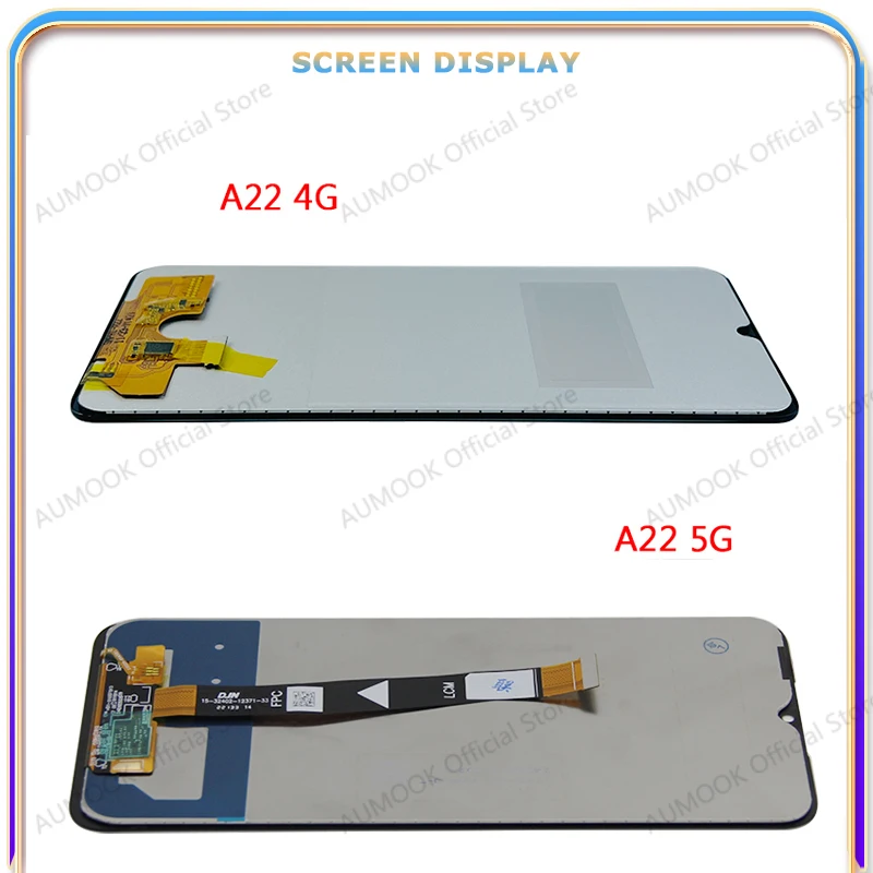 Wyświetlacz LCD do Samsung Galaxy A22 4G 5G A225 A226 Wyświetlacz Ekran dotykowy Digitizer Panel montażowy z ramką Wymiana Wymiana — zdjęcie produktu 3