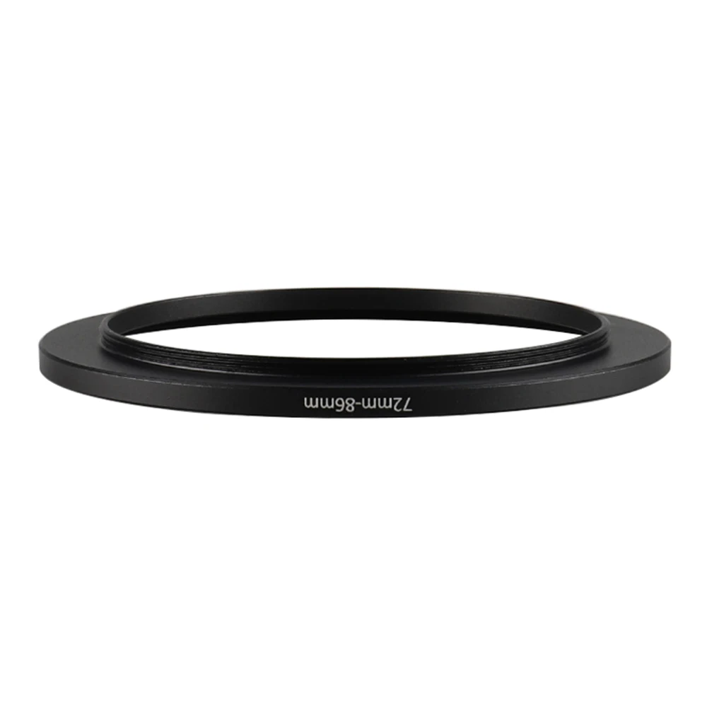 Aluminum Black Step Up Filter Ring 72mm-86mm 72-86mm 72 to 86 Filter Adapter Lens Adapter for Canon Nikon Sony DSLR Camera Lens