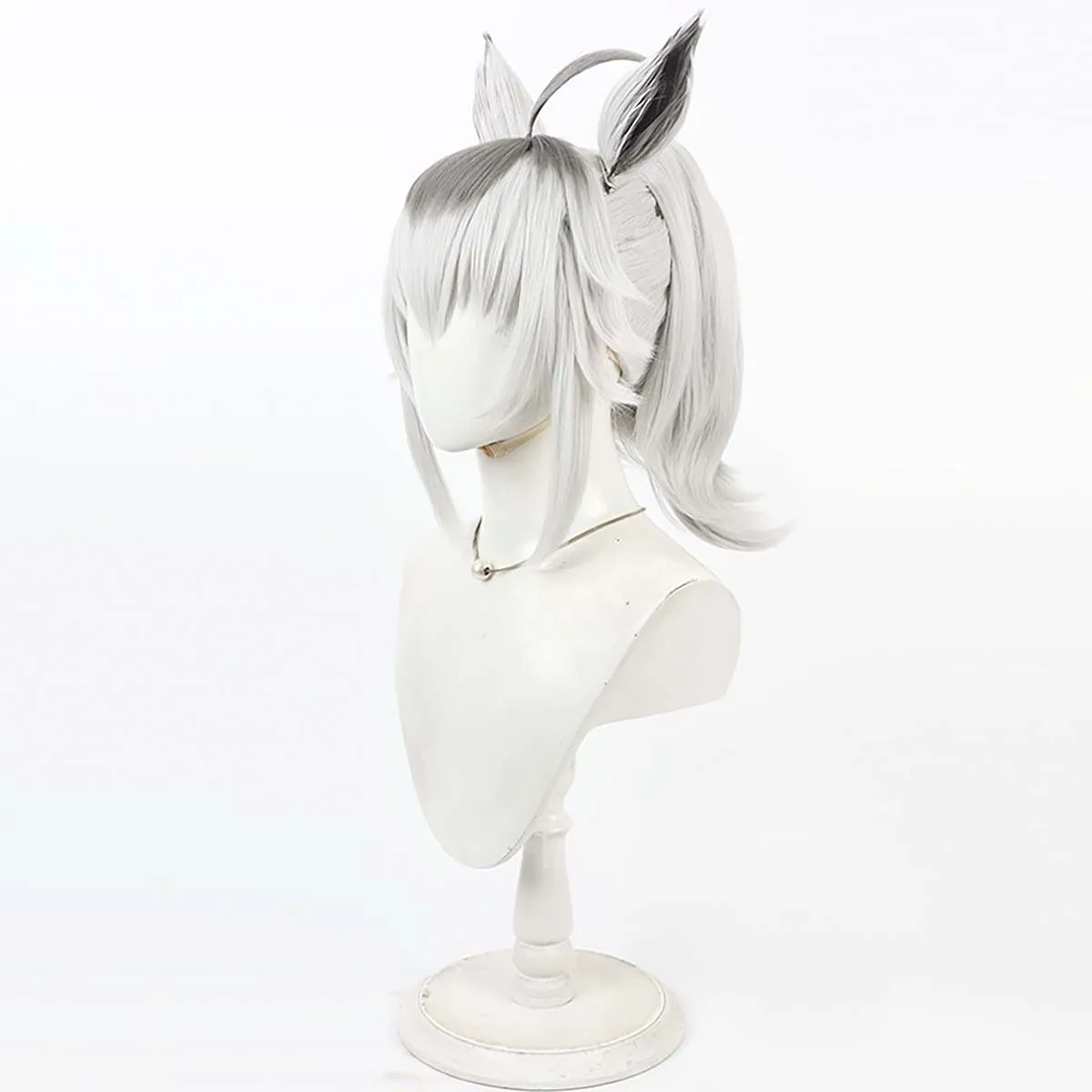 Game Roleplay Party Uma Musume: Pretty Derby Oguri Cap Gray Cosplay Wig
